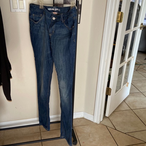 Mossimo blue Skinny Supply co jeans 17 lg Juniors fit 6 - Picture 7 of 11